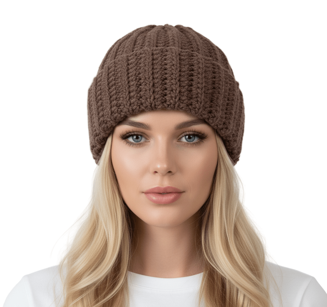 Berretto uomo donna unisex artigianale uncinetto con rovescia - Elenaq Accessori & Co