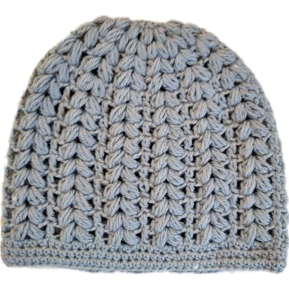 Berretto donna lana Pouff artigianale uncinetto - grigio - Elenaq Accessori & Co