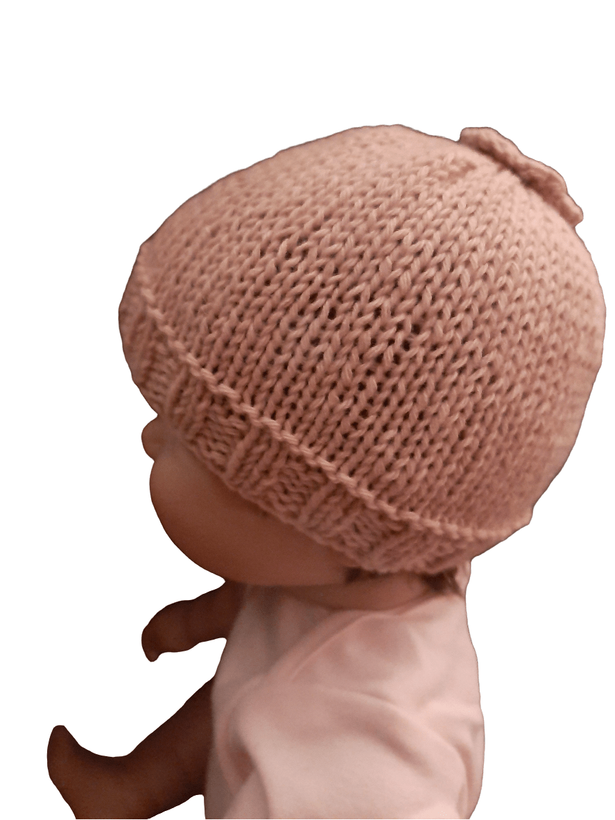 Berretto cuffia 100% CASHMERE neonata neonato realizzato a mano tg 0 - 3 - vari colori - Elenaq Accessori & Co