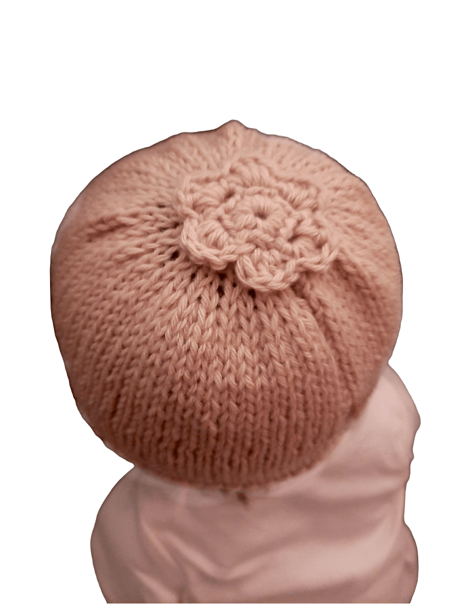 Berretto cuffia 100% CASHMERE neonata neonato realizzato a mano tg 0 - 3 - vari colori - Elenaq Accessori & Co