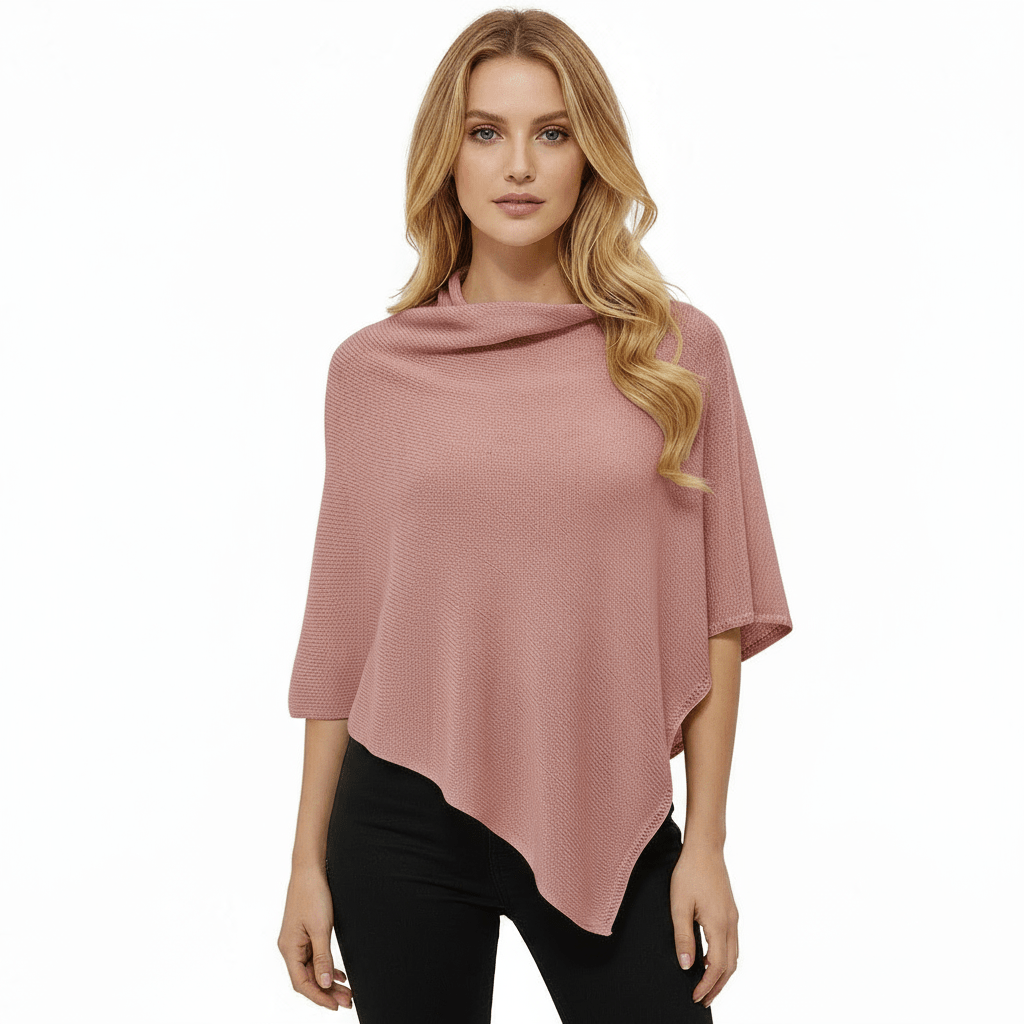poncho donna 100% cotone - artigianale - Elenaq Accessori & Co