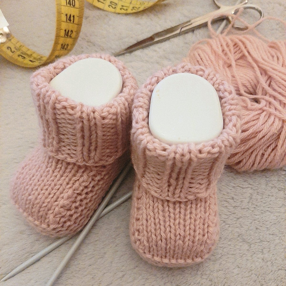 Scarpine 100% CASHMERE neonata neonato realizzate a mano tg 0 - 3 - vari colori - Elenaq Accessori & Co