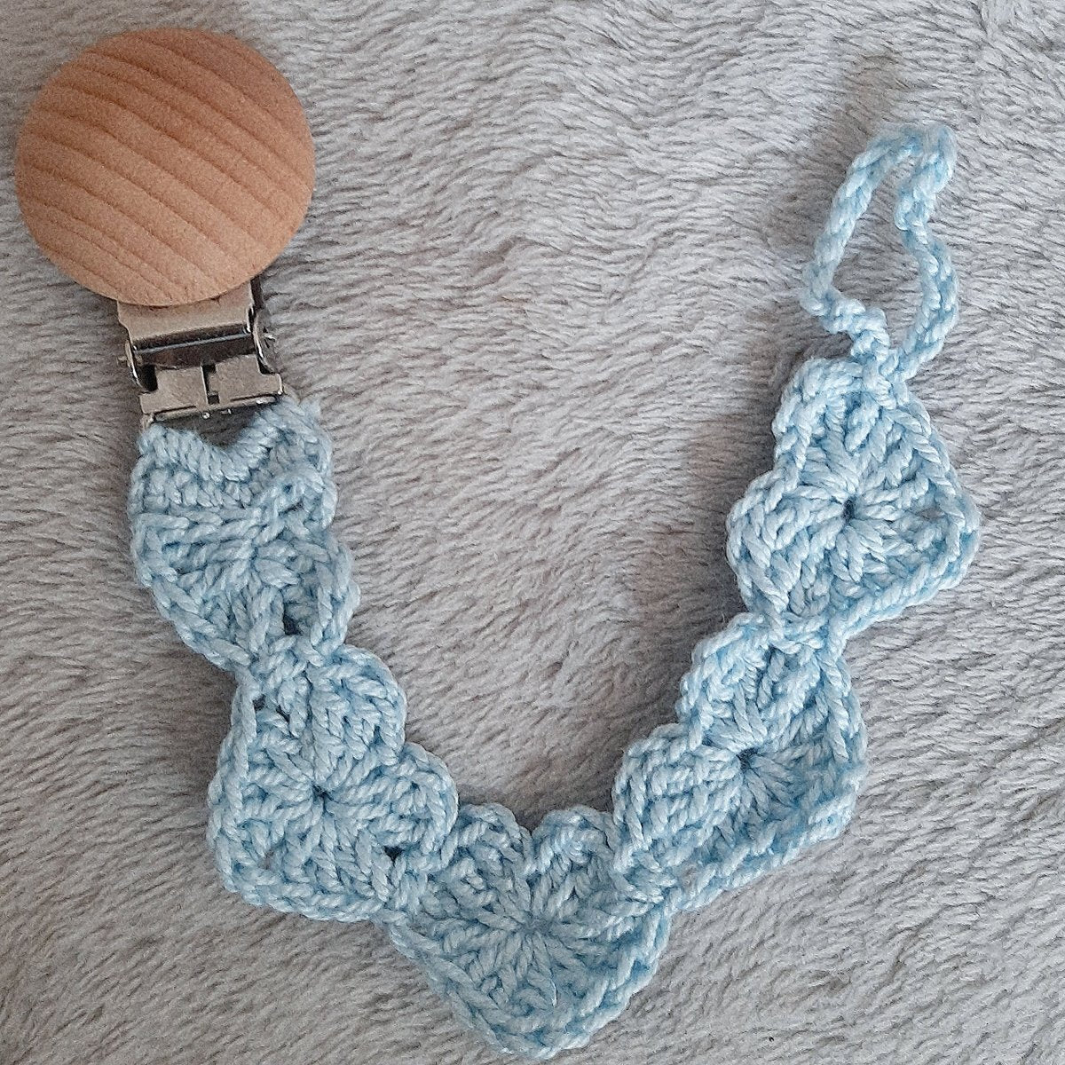 Portaciuccio uncinetto Cuori - unisex - vari colori - Elenaq Accessori & Co
