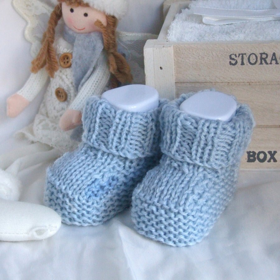 Scarpine 100% LANA neonata neonato realizzate a mano tg 0 - 3 - vari colori - Elenaq Accessori & Co